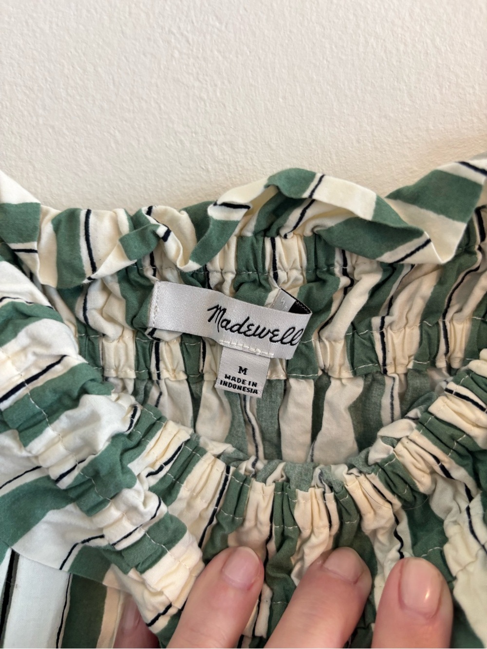 Madewell Green & White Striped Maxi - Picture 3 of 6